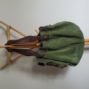 Lucky Brand Green suede leather hobo bag